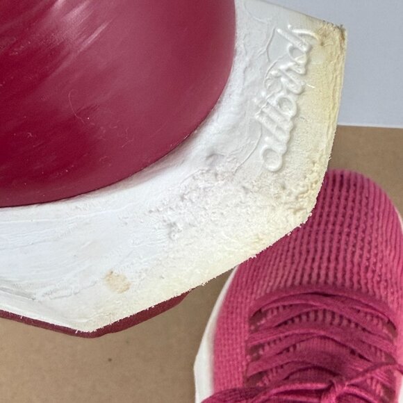 Allbirds Tree Flyer Athletic Running Shoes Womens 9 Pink White Low Top Lace Up - Picture 8 of 12